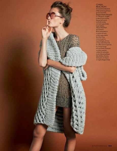 classicmodels:

Iekeliene Stange for ELLE Italia, October 2013...