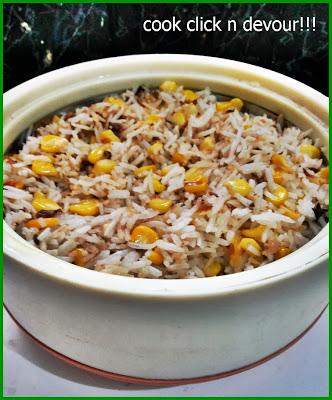 Sweet corn pulao