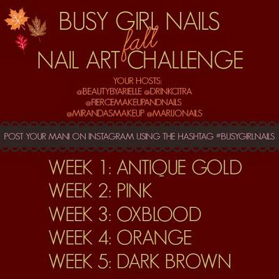 Busy Girls Fall Nail Art Challenge