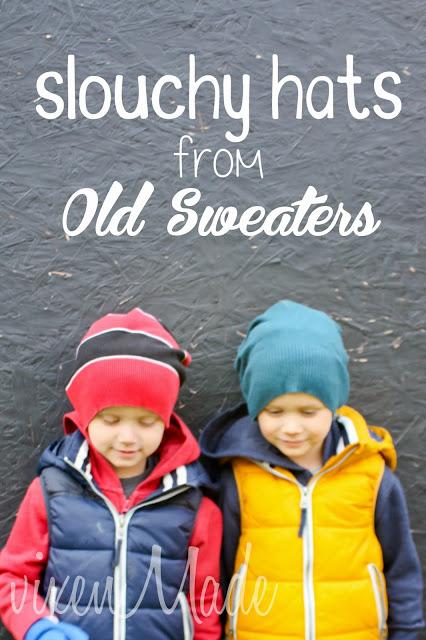 Slouchy Hats From Old Sweaters
