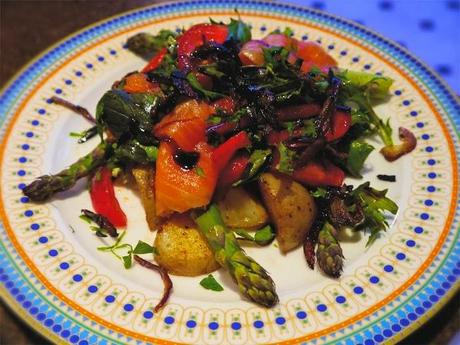 Healthy Eating - Smoked Salmon, Baby Potato and Asparagus Salad (GF, DF)