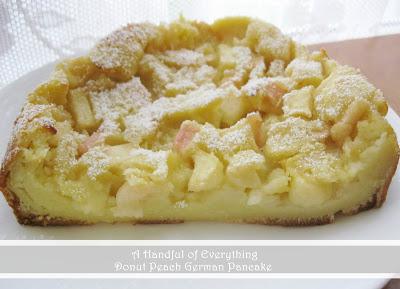 Guest Post for Notes from the Nelsen's: Donut Peach German Pancakes