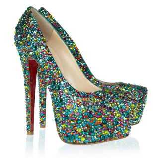 christian Louboutin sparkle pump