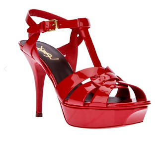 YSL red sole sandal