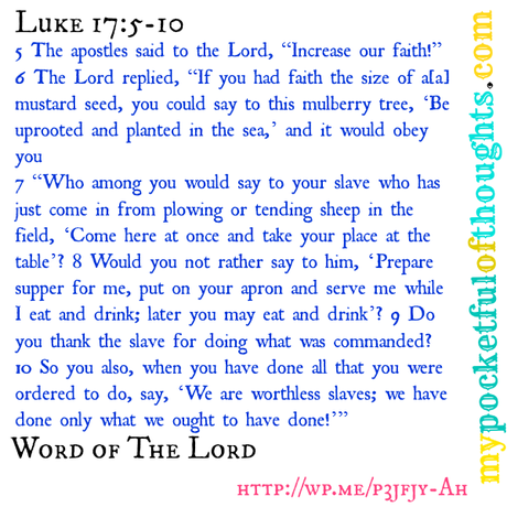 luke 17; 5-10