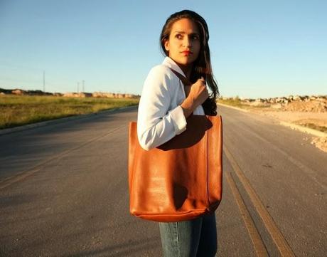 Urban Outfitters Jacket, Banana Republic Tank, Miss Sixty Jeans, Cuyana Bag, Cole Haan Shoes Tanvii.com