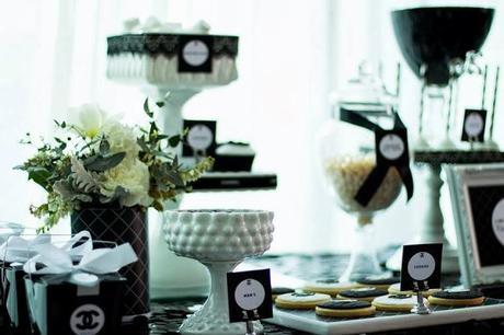 A Chanel Inspired Bridal Shower by Perfectly Sweet