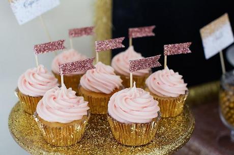Cheers, Let's Celebrate, A Gold and Glitter party by Sweet Details