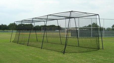 Cages like this provide lots of room for fielders to watch and learn