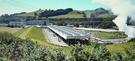 The Wairakei geothermal power plant, Region of Waikato, New Zealand.