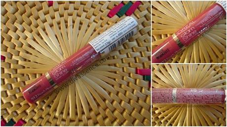 L'Oreal Glam Shine Balmy Gloss: 912 Peach Pleasure: Review/Swatch/LOTD