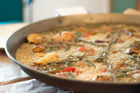 Paella at El Corralot farmhouse