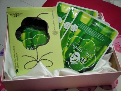 New Sexylook Aloe soothing mask and Lovemore Platinum Eye Whitening Patch