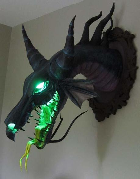 Maleficent's Paper Mache son