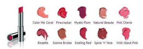 Mary Kay Lipstick colours