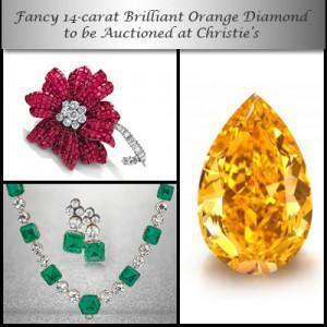 Fancy 14-carat Brilliant Orange Diamond to be Auctioned at Christie’s 15