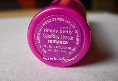 Avon Simply Pretty Color Bliss Lipstick in ROMANCE