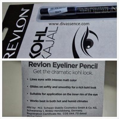 Revlon Kohl Kajal: 011 Black: Review/Swatch/EOTD