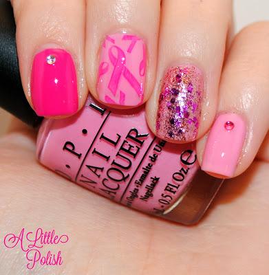 Breast Cancer Awareness Mani