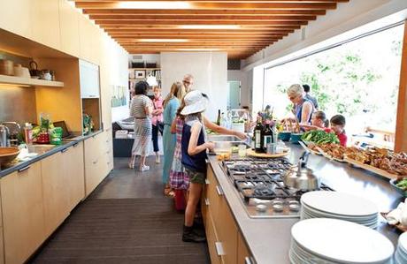 Modern spacious open kitchen