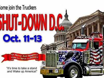 Truckers Ride On DC - Video Update Oct. 12 - Freedom Over Fear #T2SDA (Vid)