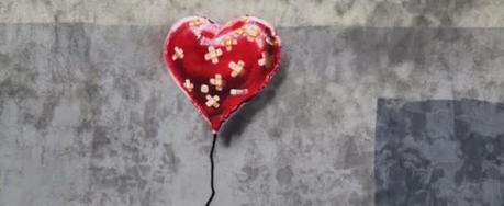 Banksy “Heart Balloon” Stencil For Better Out Than In – Brooklyn