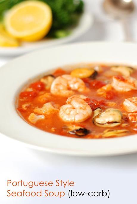 Portuguese-style low-carb fish soup