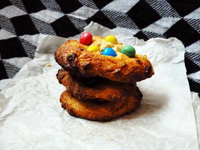 Peanut Butter & M&M; Cookies