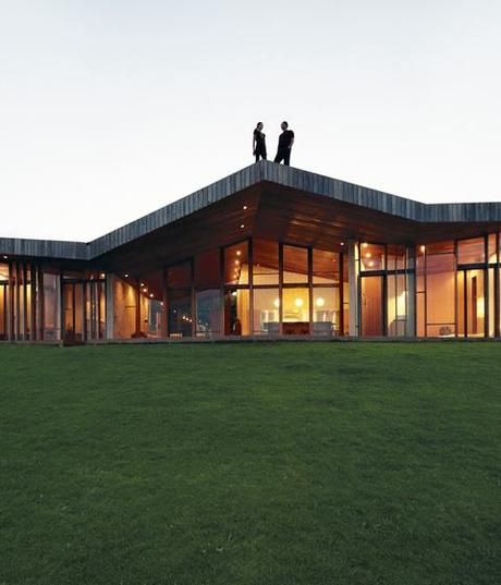 cliff top house exterior 