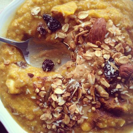 almond pulp porridge