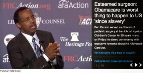 Obamacare 'Worst Thing' Since Slavery : Dr. Ben Carson (Videos)