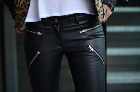 leather zipper trousers nelly