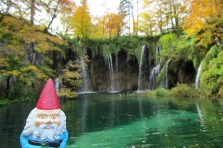 Felix the Roaming Gnome at Plitvice National Park