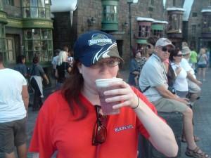 Trying out butterbeer