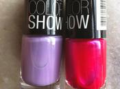 Maybelline Color Show Nail Polishes Kiss-me-Pink Blackcurrant