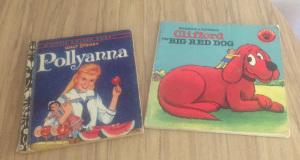 Little golden book Pollyanna, Norman Bridwell Clifford the big Red Dog