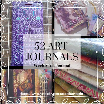 52 Weeks of Art Journals - Recycled Clutch Art Journal