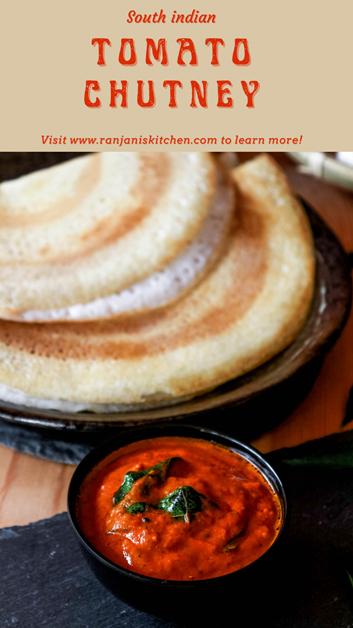 south indian tomato chutney | tomato chutney for dosa