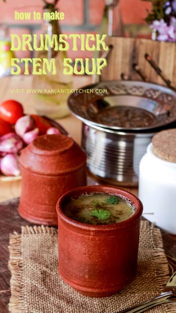 drumstick stem soup | moringa stem soup | soup recipes