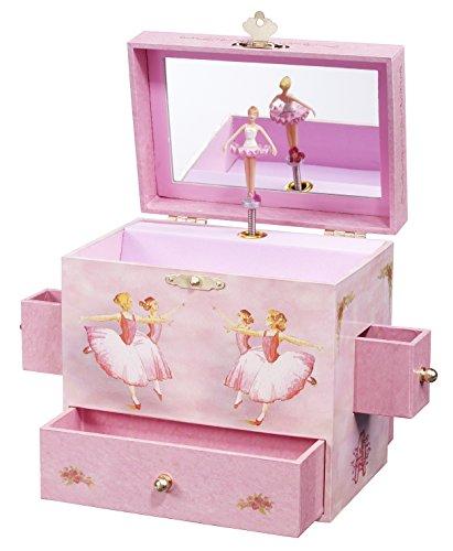 Enchantmints Ballerina Musical Jewelry Box, 'Swan Lake' Ballerinas, 4 Drawers