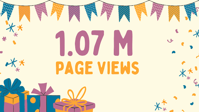 Happy 1.07M Page View!!!