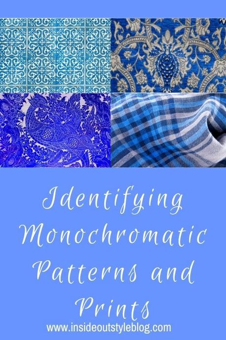 Identifying Monochromatic Patterns and Prints