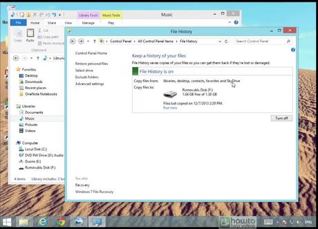You need an external hard drive connected to your pc before you allow it, though. How To Backup Your Files In Windows 8 And 8 1 For Normal Users Youtube