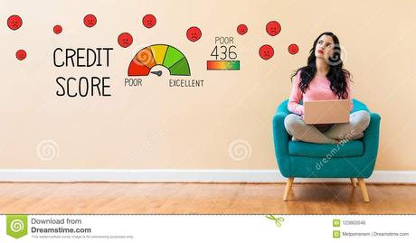 False rip off reports and consumer affairs about blue hippo financing. Poor Credit Score With Woman Using A Laptop Stock Photo ...