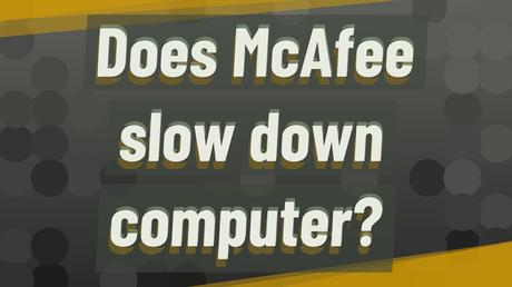 What can you do about cookies? Does McAfee slow down computer? - YouTube
