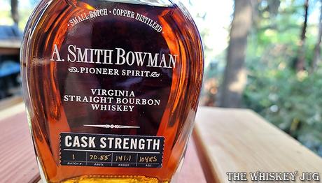 A. Smith Bowman Cask Strength 10 Years Label