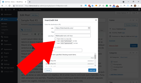 How To Create A Nofollow Link In WordPress 53 add nofollow wordpress
