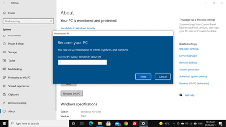 How To Change The Name Of Your Windows 10 Computer 88 how to change device name windows 10