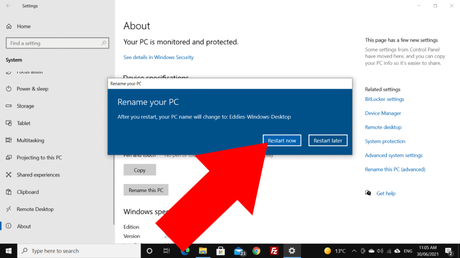 How To Change The Name Of Your Windows 10 Computer 91 how to change desktop name in windows 10