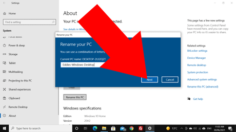 How To Change The Name Of Your Windows 10 Computer 89 how to change pc name on windows 10